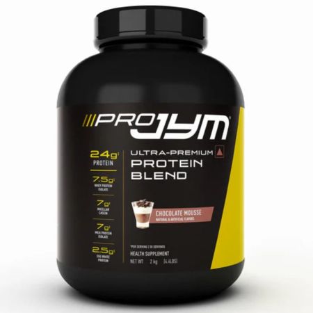 PRO JYM Ultra-Premium Protein Blend (24g Protein, 50 Servings) - 2kg (4.4lbs) (Chocolate Mousse) (INDIAN)