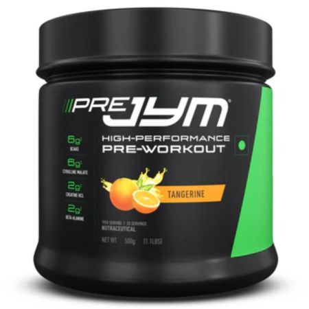 PRE JYM High Performance Pre-Workout (6g BCAAs & Citrulline Malate, 2g Creatine HCL & Beta-Alanine)